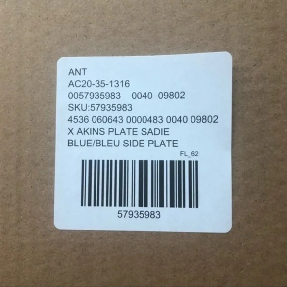 ANTHROPOLOGIE Carole Akins Sadie Dessert Plate - Picture 2 of 3